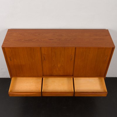 Mid-Century Teak Highboard with Bar Cabinet by Kurt Østervig, 1960s-UE-1750396