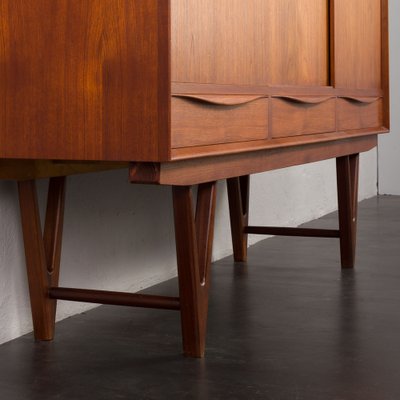 Mid-Century Teak Highboard with Bar Cabinet by Kurt Østervig, 1960s-UE-1750396