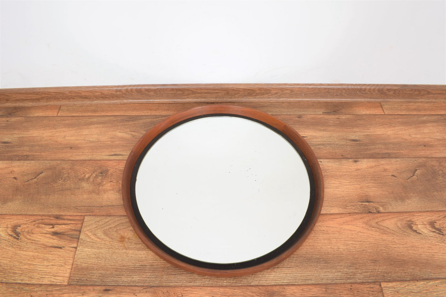 Mid-Century Teak Mirror by Uno & Östen Kristiansson for Luxus, 1950s