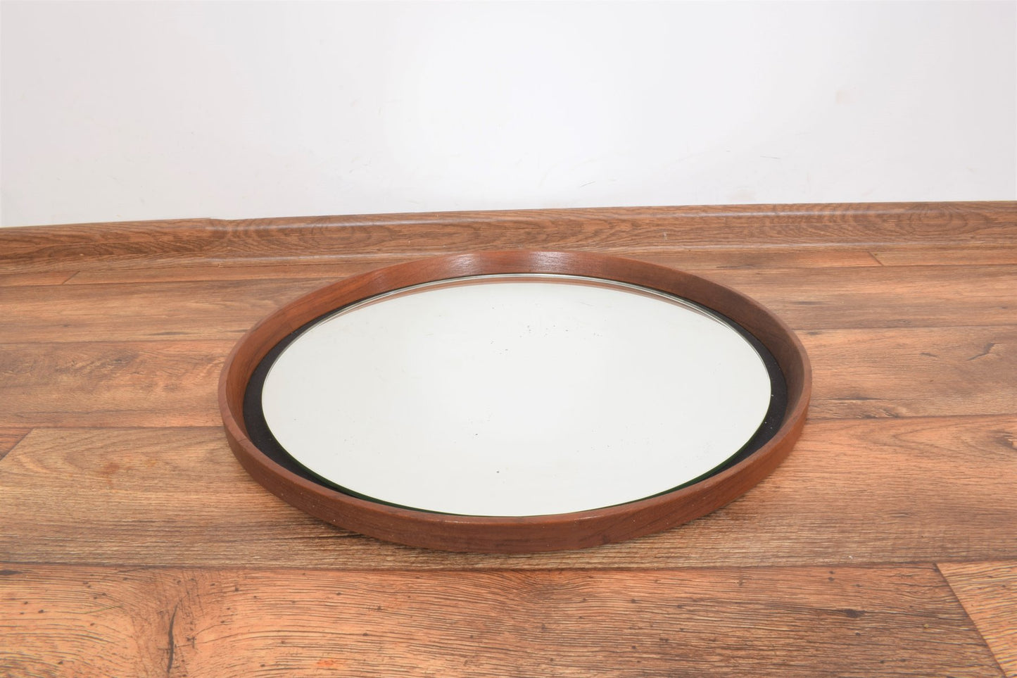 Mid-Century Teak Mirror by Uno & Östen Kristiansson for Luxus, 1950s