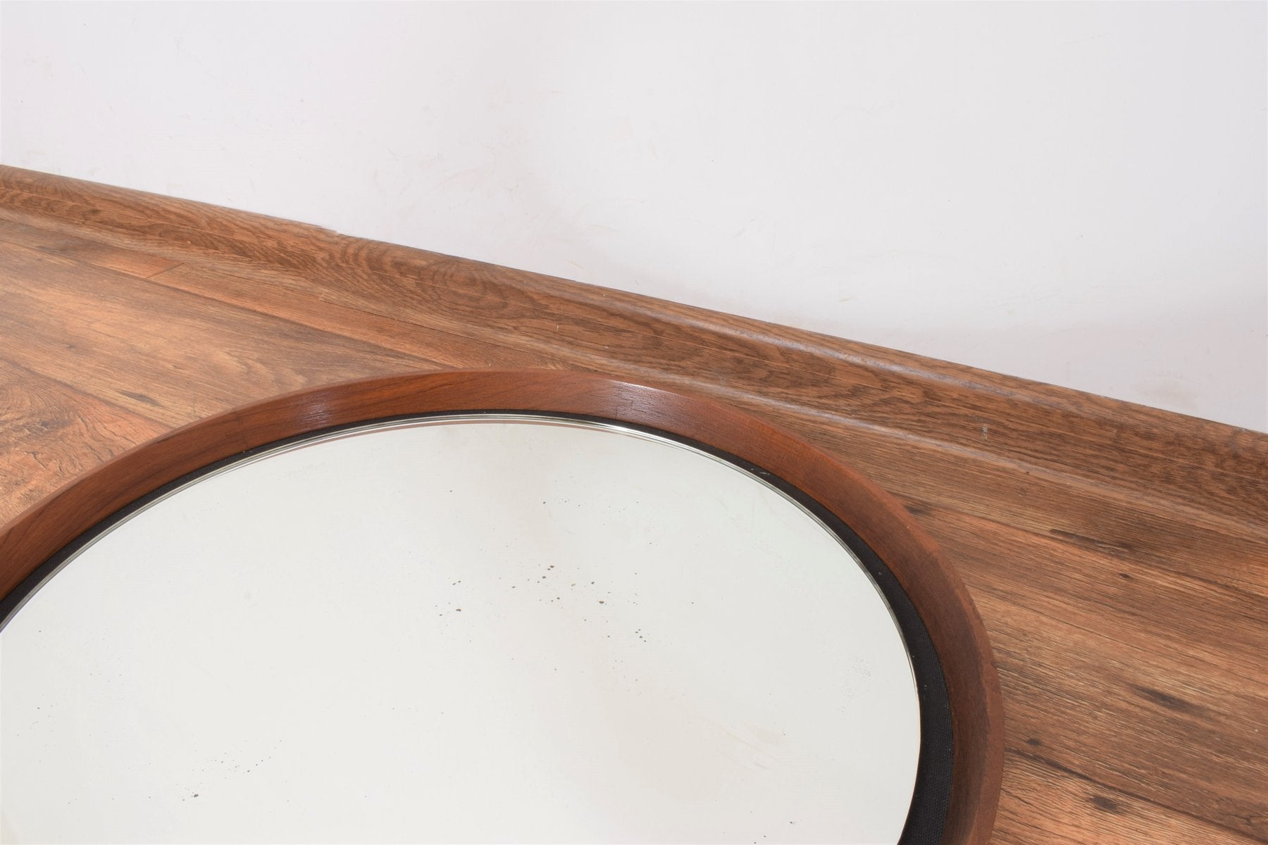 Mid-Century Teak Mirror by Uno & Östen Kristiansson for Luxus, 1950s