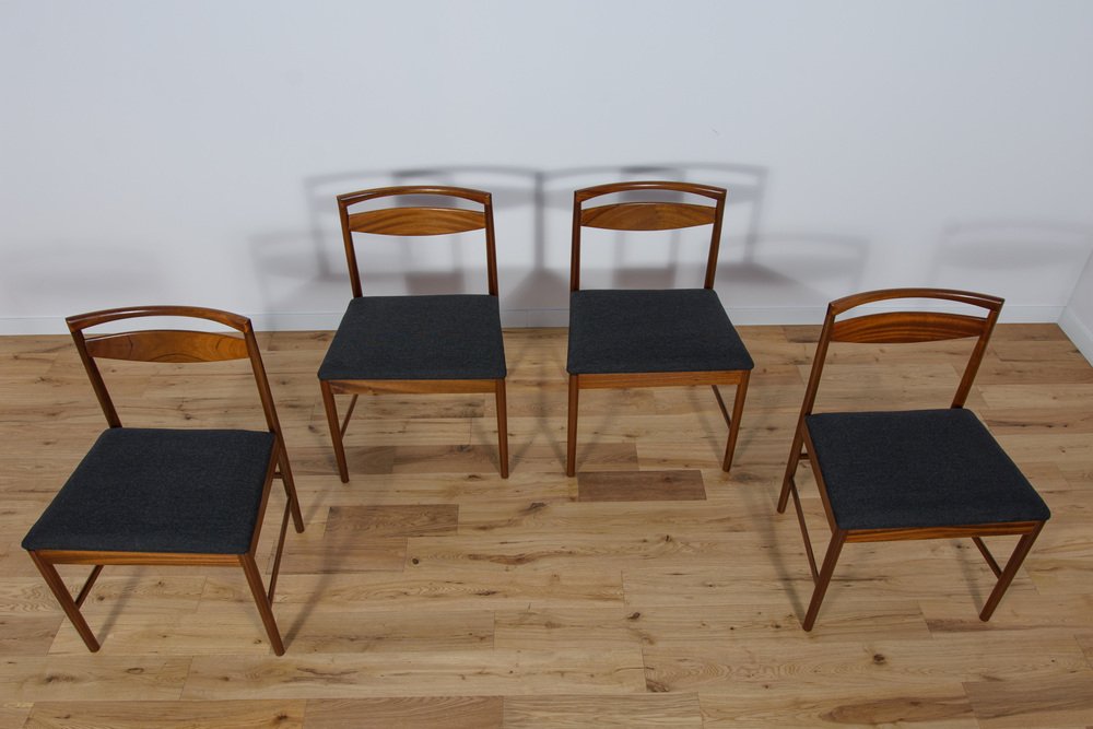 Mid-Century Teak Model 9513 Dining Chairs by Tom Robertson for McIntosh, 1970s, Set of 4