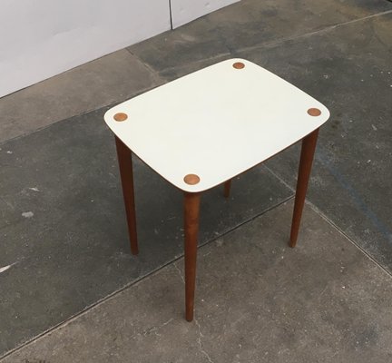 Mid-Century Teak Nesting Side Table-UAH-862418