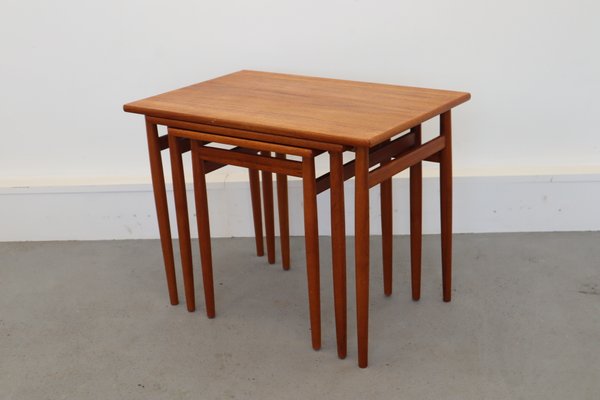 Mid-Century Teak Nesting Tables, 1960s, Set of 3-JWH-669999