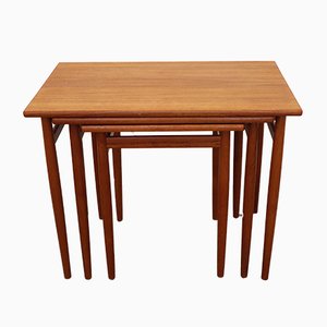 Mid-Century Teak Nesting Tables, 1960s, Set of 3-JWH-669999