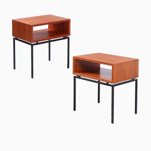 Mid-Century Teak Nightstands from Kuperus, 1960s, Set of 2-XT-1396905