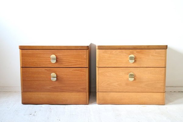 Mid-Century Teak Nightstands from Stag, Set of 2-OXJ-895516