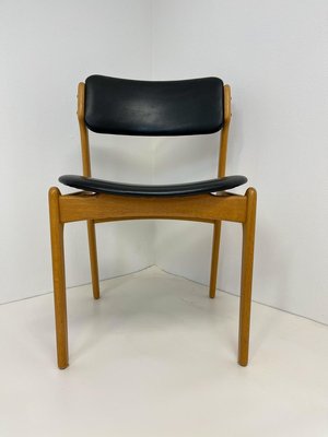 Mid-Century Teak & Oak-Leather OD49 Dining Chairs by Erik Buch, Denmark, 1960s, Set of 6-UYK-890152