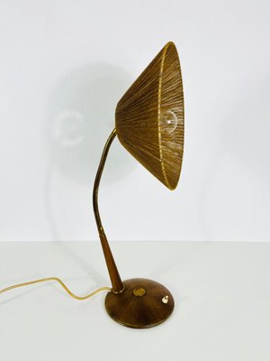 Mid-Century Teak & Rattan Table Lamp from Temde, 1970s-PUK-1317211