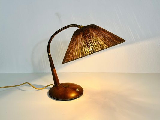 Mid-Century Teak & Rattan Table Lamp from Temde, 1970s-PUK-1317211