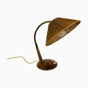 Mid-Century Teak & Rattan Table Lamp from Temde, 1970s-PUK-1317211