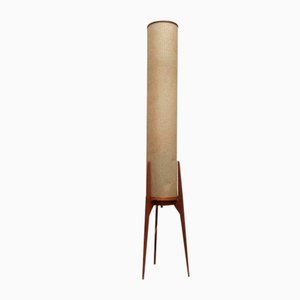 Mid-Century Teak Rocket Tripod Floor Lamp, 1960s-UAH-1725503