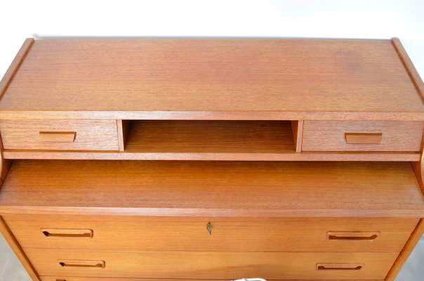 Mid-Century Teak Secretaire by Arne Wahl Iversen for Vinde Møbelfabrik-OV-843431