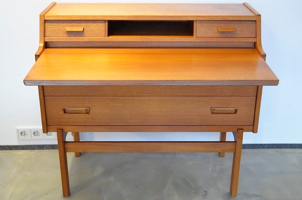 Mid-Century Teak Secretaire by Arne Wahl Iversen for Vinde Møbelfabrik-OV-843431