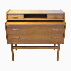 Mid-Century Teak Secretaire by Arne Wahl Iversen for Vinde Møbelfabrik-OV-843431