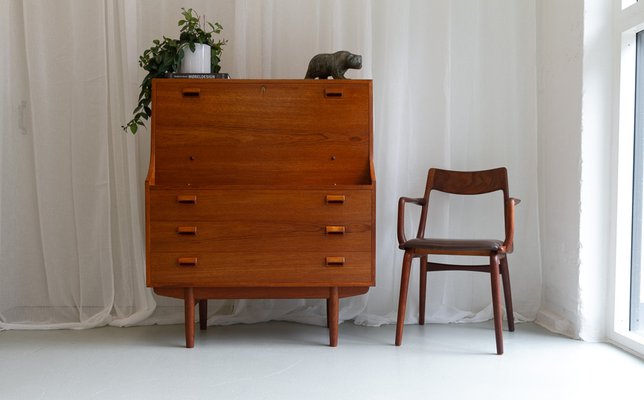 Mid-Century Teak Secretary by Børge Mogensen, 1960s-WIX-1679155