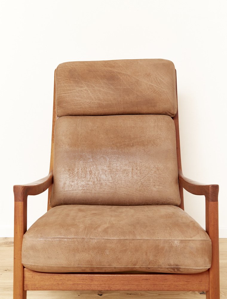 Mid-Century Teak Senator Highback Armchair by Ole Wanscher for Cado, 1960s