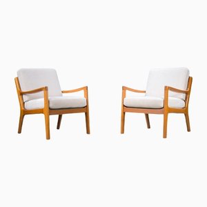 Mid-Century Teak Senator Lounge Chairs by Ole Wanscher, Set of 2-ZZH-1148178