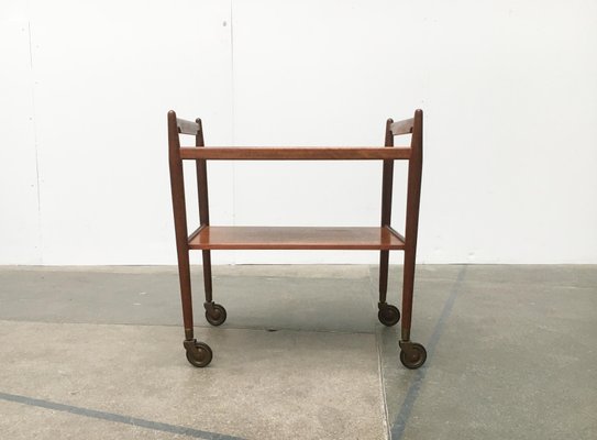 Mid-Century Teak Serving Cart-UAH-872474