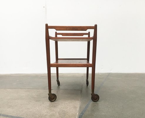 Mid-Century Teak Serving Cart-UAH-872474