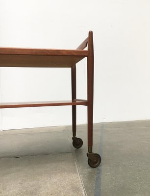 Mid-Century Teak Serving Cart-UAH-872474