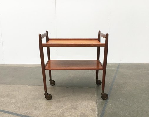 Mid-Century Teak Serving Cart-UAH-872474