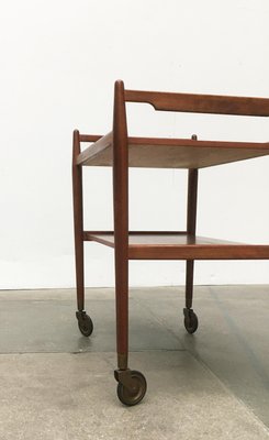 Mid-Century Teak Serving Cart-UAH-872474