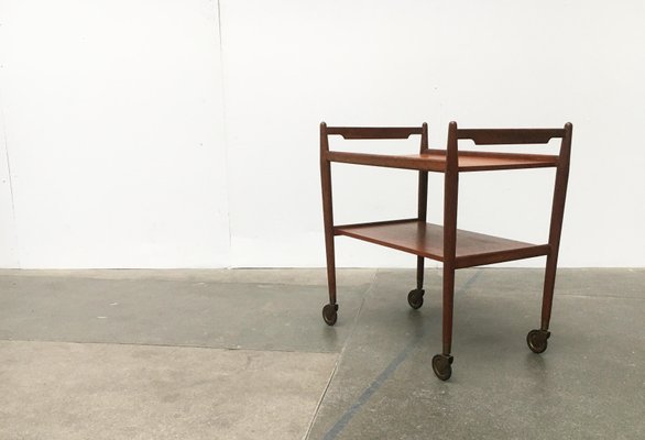 Mid-Century Teak Serving Cart-UAH-872474