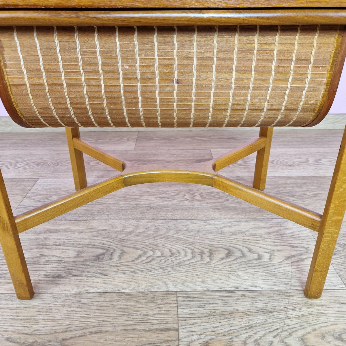 Mid-Century Teak Sewing Table by Karl Edvard Korseth for Rybo, Norway, 1960s