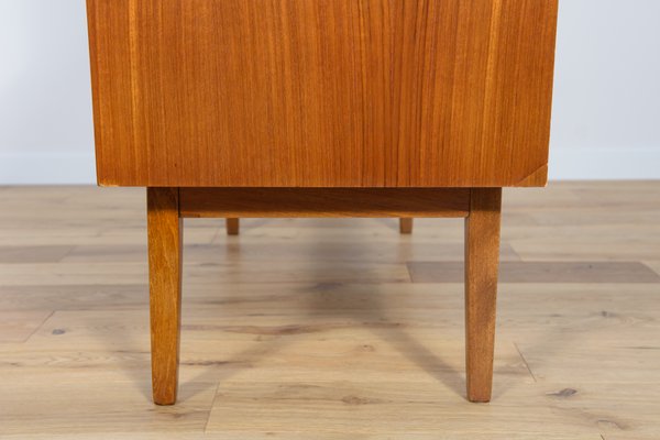 Mid-Century Teak Shelf with Pull-Out Top, 1960s-NIT-1431731