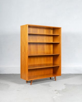 Mid-Century Teak Shelving Bookcase, Germany, 1950s-DIP-1746929