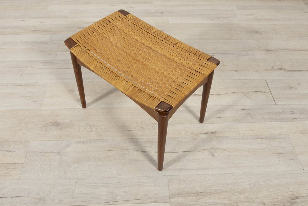 Mid-Century Teak Stool by Sigfrid Omann for Ølholm Furniture Factory, 1950s