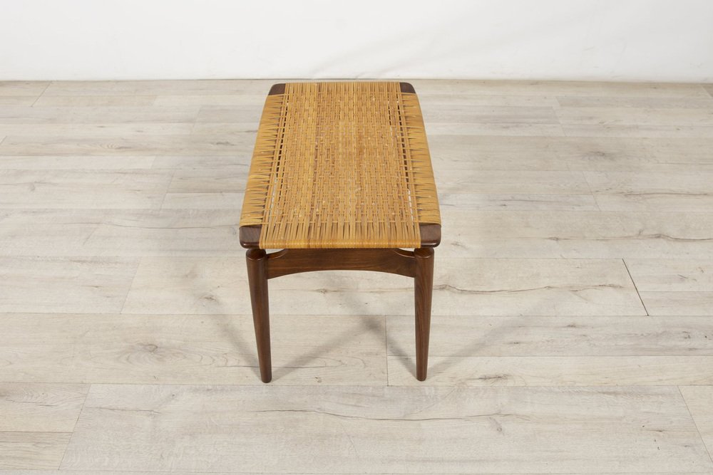 Mid-Century Teak Stool by Sigfrid Omann for Ølholm Furniture Factory, 1950s