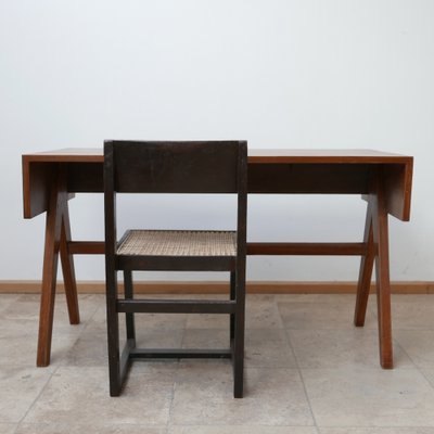 Mid-Century Teak Student Compass Desk by Pierre Jeanneret-JRP-1028566