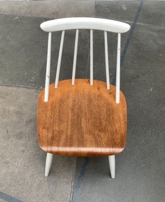 Mid-Century Teak Table and Fanett Chairs by Ilmari Tapiovaara for Asko, Set of 5-UAH-1289953