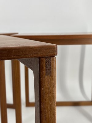 Mid-Century Teak Tables by Kai Kristiansen for Vildbjerg Møbelfabrik, 1960, Set of 3-CZ-2018249