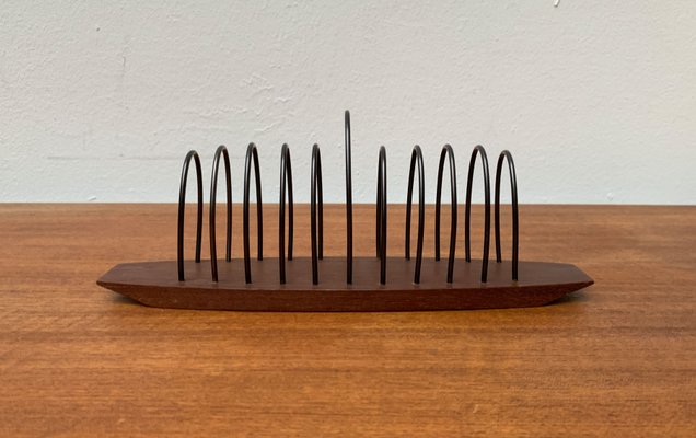 Mid-Century Teak Toast Holder, 1960s-UAH-1365934