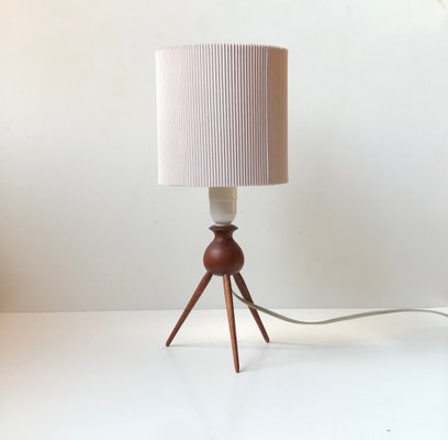 Mid-Century Teak Tripod Table Lamp by Severin Hansen for Haslev Møbelsnedkeri, 1960s-LCR-736281