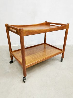 Mid-Century Teak Trolley Bar Cart by Andreas Tuck for Hans Wegner-BW-1263000