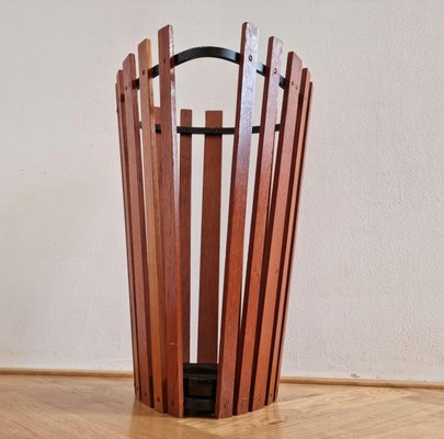 Mid-Century Teak Umbrella Stand, Denmark, 1960s, Set of 2-TZ-1346181