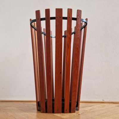 Mid-Century Teak Umbrella Stand, Denmark, 1960s, Set of 2-TZ-1346181