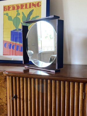 Mid-Century Teak Vanity Mirror, Italy, 1960s-TXN-1730015