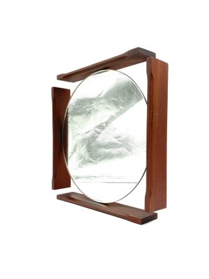 Mid-Century Teak Vanity Mirror, Italy, 1960s-TXN-1730015