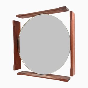 Mid-Century Teak Vanity Mirror, Italy, 1960s-TXN-1730015