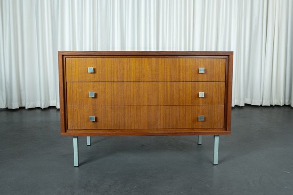 Mid-Century Teak Veneer Commode-PMQ-1820980