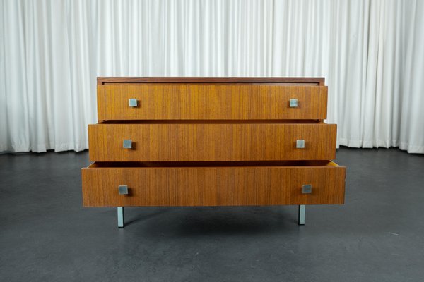 Mid-Century Teak Veneer Commode-PMQ-1820980