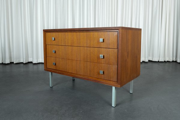 Mid-Century Teak Veneer Commode-PMQ-1820980