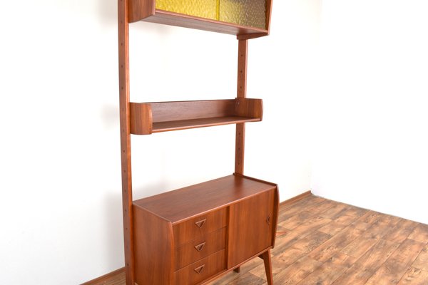 Mid-Century Teak Veno Wall Unit, 1960s-LOT-2032102