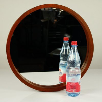 Mid-Century Teak Wall Mirror from Münchner Zierspiegel Manufaktur-FUP-727697