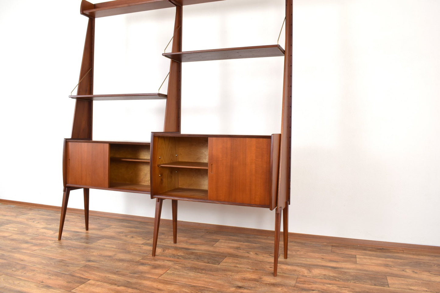 Mid-Century Teak Wall Unit Panto from Einar Raknes & Sønner Møbelfabrikk A/S, 1970s, Set of 2